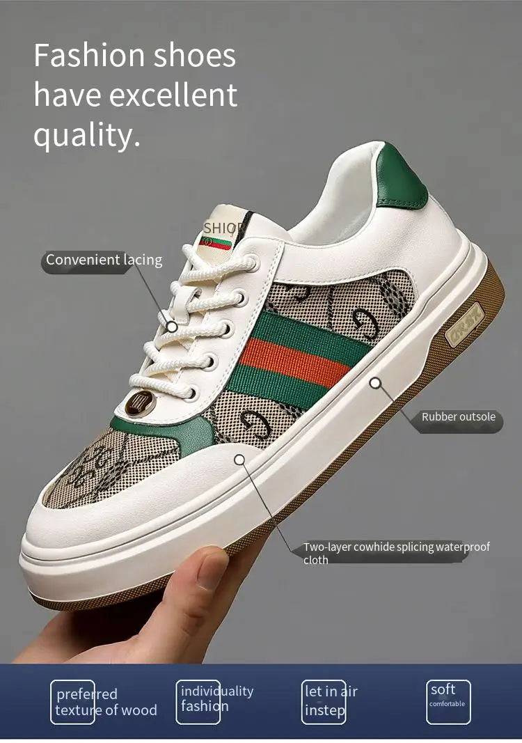 Men's Shoes Korean Style Breathable Shell Toe Trendy Versatile British Sports Men's Casual Shoes Sneakers