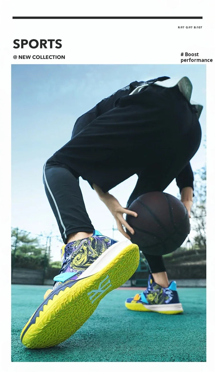 Basketball Shoes Cushion Anti Slip Sports Shoes Fitness Training Shoes Male Basketball Boots Basket Sneakers 2024 Couple Style
