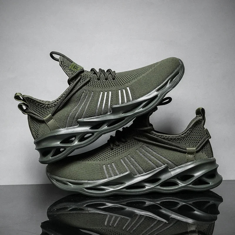 YRZL Sports Shoes Men Breathable Sneakers Comfortable Jogging Shoes for Men Non Slip Outdoor Walking Shoes Mesh Casual Sneakers