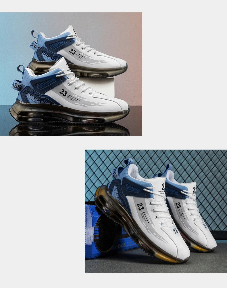 Men Sneaker Shoes Casual Sports Basketball Shoes for Men High Top Male Running Shoes Walking Style Shoes Fashion Footwear