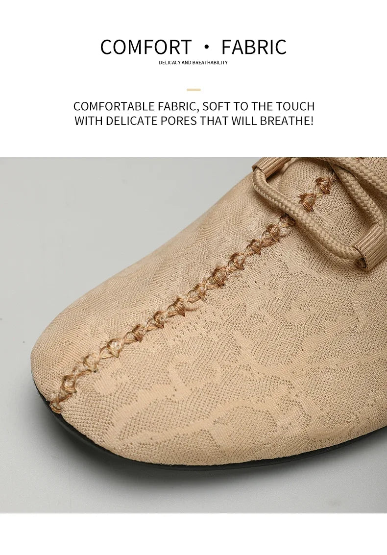 2024 Fashion Simple Designer Mens Shoes Casual Soft Sole Lace Up Breathable Light Comfortable Outdoor Walking Shoes Men Loafers