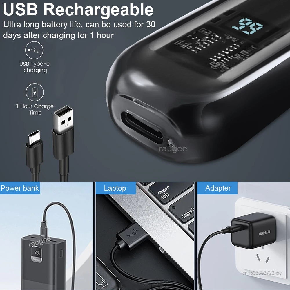 Ear and Nose Hair Trimmer Mini Nose Hair Clipper Painless Portable USB Rechargeable Professional Electric Nose Hair Remover