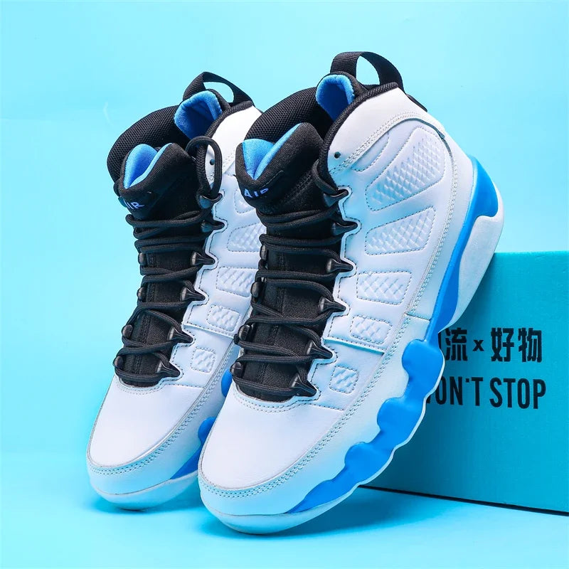 New High-top Basketball Shoes Men Outdoor Sneakers Resistant Air Cushioning Shoes Breathable Sport Shoes Fashion Running Shoes