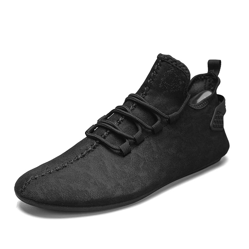 2024 Fashion Simple Designer Mens Shoes Casual Soft Sole Lace Up Breathable Light Comfortable Outdoor Walking Shoes Men Loafers
