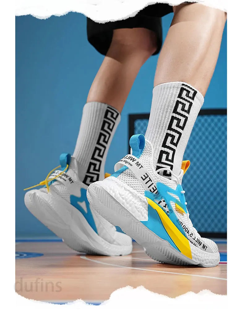 Men's new shoes sneakers light casual fashion running elastic leisure outdoor mesh summer sports tennis man walking 2025 size