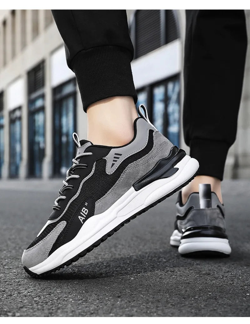 2025 Men's Shoes Autumn Sports Shoes Versatile Casual Shoe Running Anti Slip Height Increasing Dad Trendy Shoe Summer