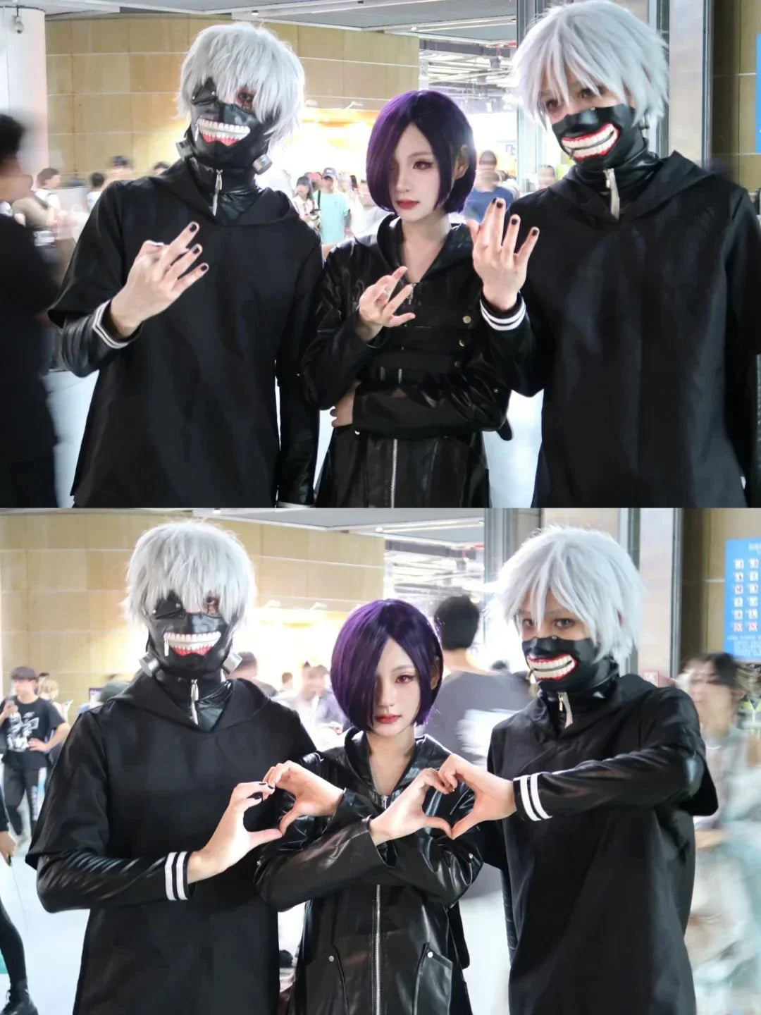 2025halloweenTakGhoul Anime Cosplay Costumes pour hommes, veste à capuche, pantalon, short, ensemble complet de tenues, perruque