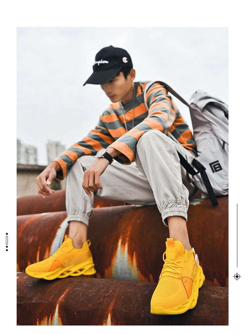 Sneakers Men Mesh Breathable Casual Men Shoes Unisex Light Soft Thick Sole Hole Couple Shoes Athletic Sneakers Women Shoes