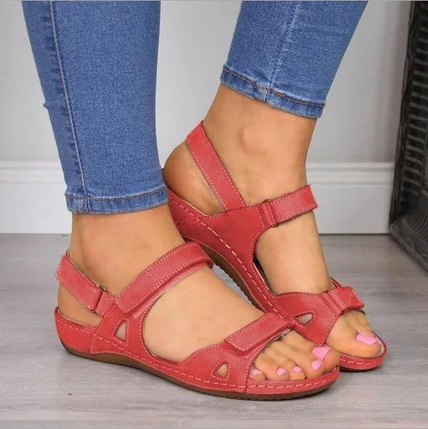 2025 NEW Sandals Women Summer Open Toe Comfy Super Soft Premium Orthopedic Low Heels Walking Sandals Fashion Sandals