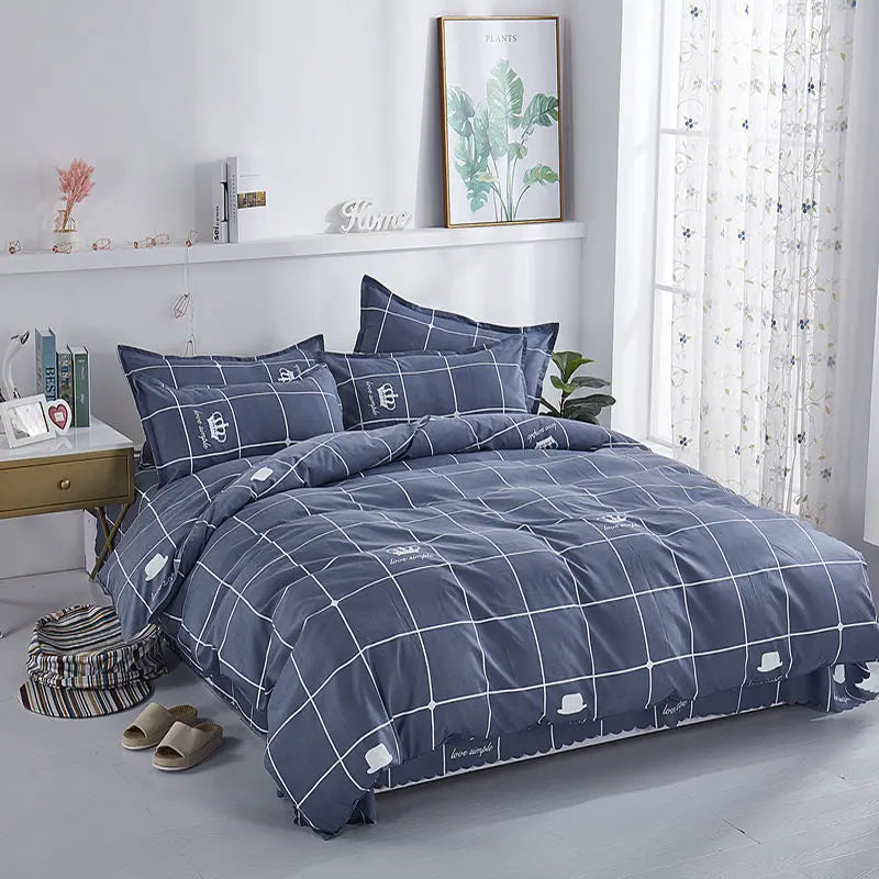 Thickened Sanding Quilt Cover Single Sheet Student Apartment Hotel Bedding Sheet Single Twill Skin-friendly Quilt Cover 90x200cm