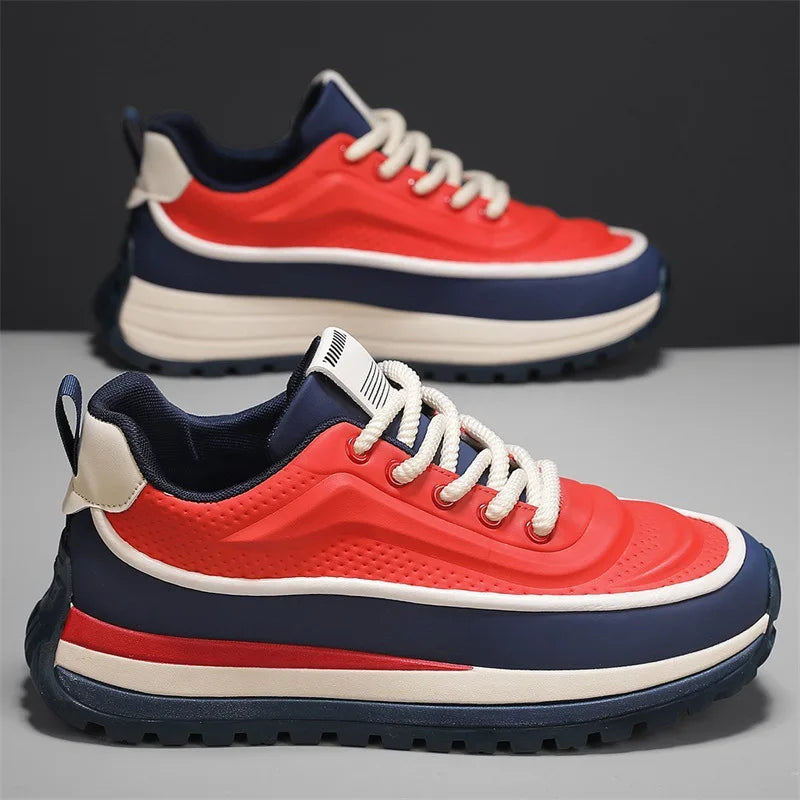 New Shoes for Men Chunky Sneaker Thick-soled Casual Sport Shoes Street Trend Colors Height Increasing Platform Shoes