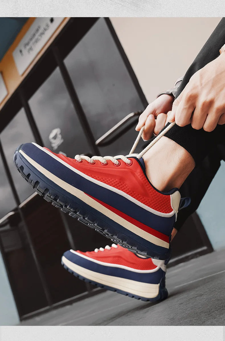 New Shoes for Men Chunky Sneaker Thick-soled Casual Sport Shoes Street Trend Colors Height Increasing Platform Shoes
