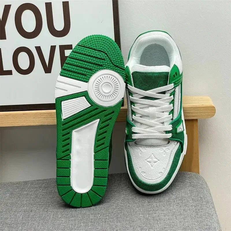 Retro style 5350-Trend Color-Block Shoes Versatile Casual Trendy Shoes 2026 Korean Version Platform Men's and Women's Shoes