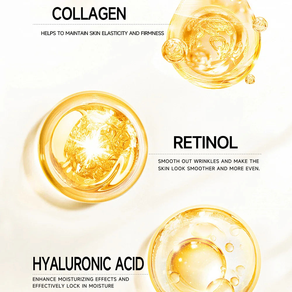 YOUNGCOME RETINOL FACIAL SERUM Vitamin CHyaluronic Acid Retinol Serum for Face Firms Tightens Serum Brightening Hydrating Face