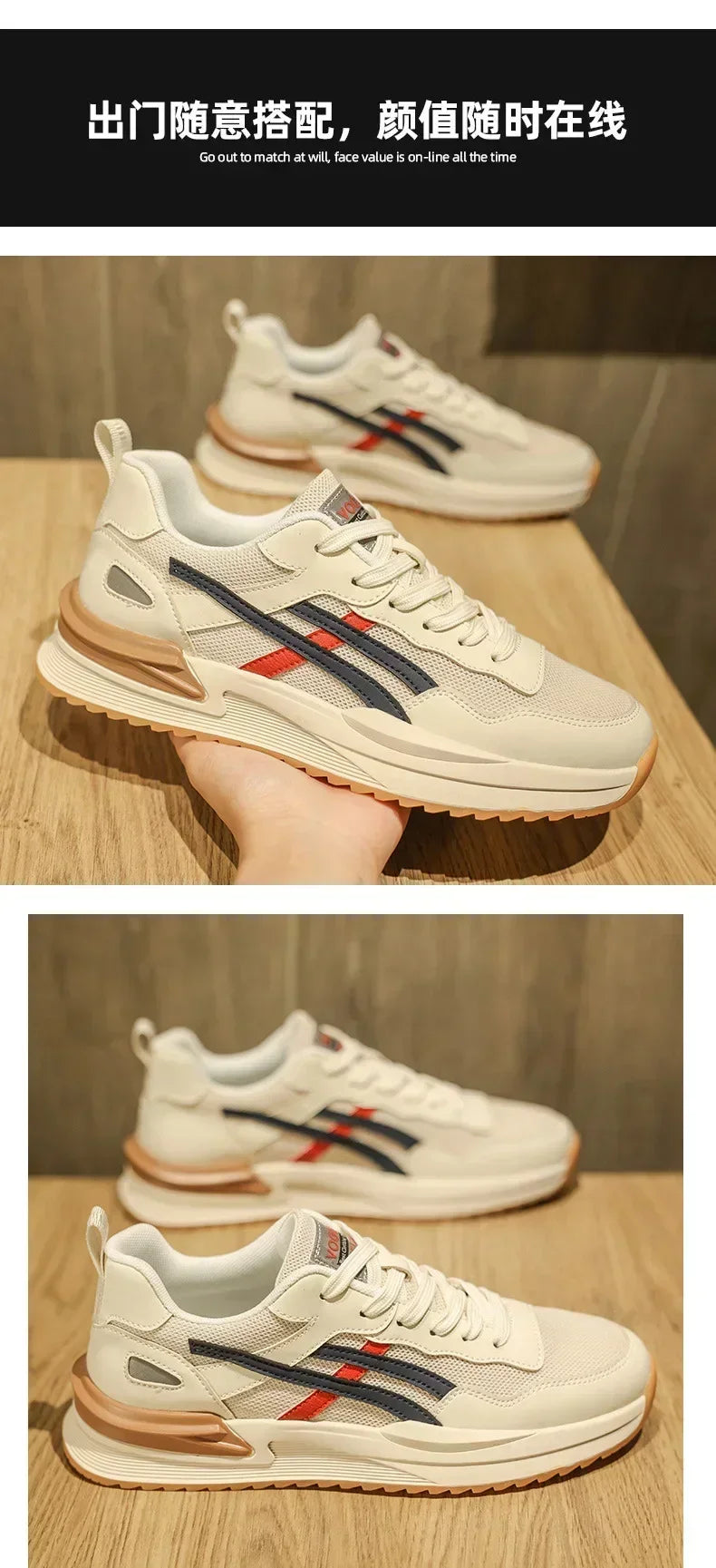 2025/ New/ Style/ Athletic Shoes for/ Men, Comfortable and Breathable Casual Sneakers