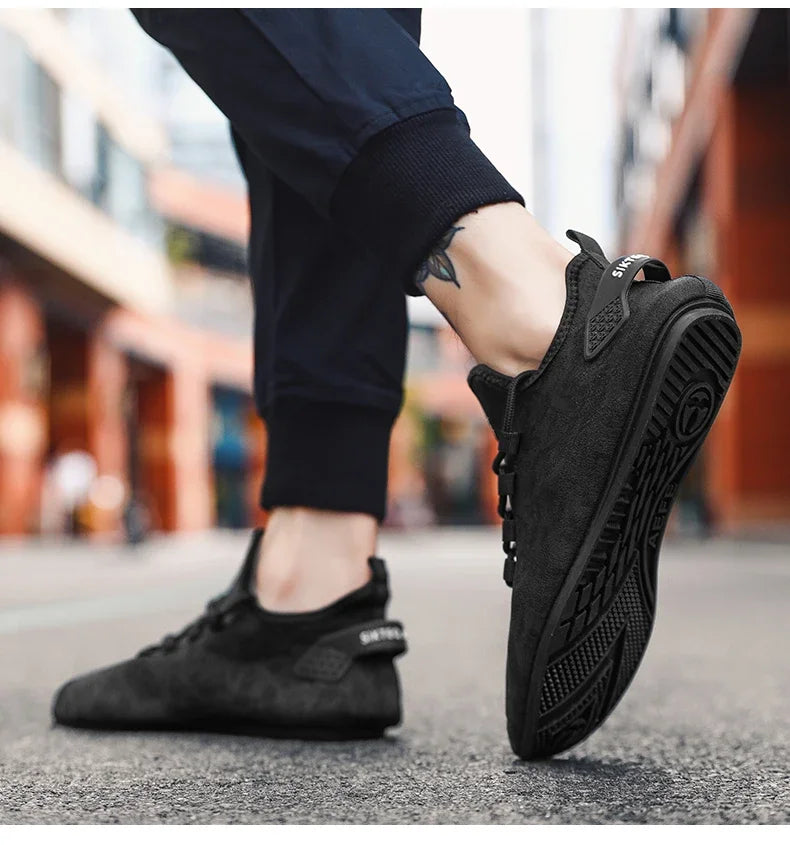 2024 Fashion Simple Designer Mens Shoes Casual Soft Sole Lace Up Breathable Light Comfortable Outdoor Walking Shoes Men Loafers