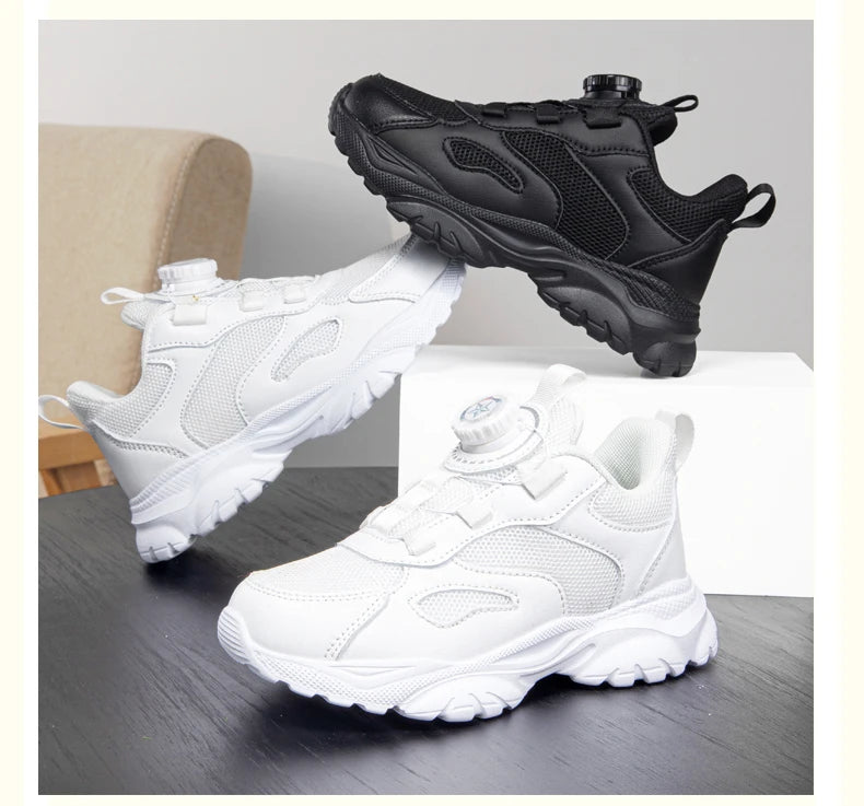 Kids Shoes Boy Casual Sneakers Platform Comfortable Black White Child School Sports Tenis Boy Shoes Children's Basketball Shoes