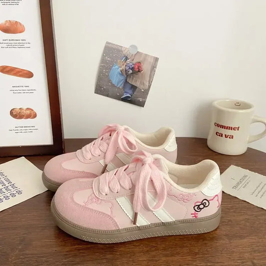 Women's Casual Outdoor Lace UpSport Shoes 2025 Spring Autumn Designer Korean Round Toe Sneakers Vulcanized Shoes Tenis De Mujer