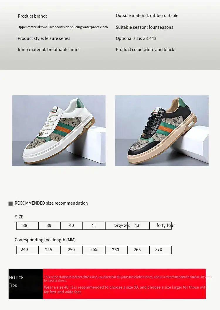 Men's Shoes Korean Style Breathable Shell Toe Trendy Versatile British Sports Men's Casual Shoes Sneakers