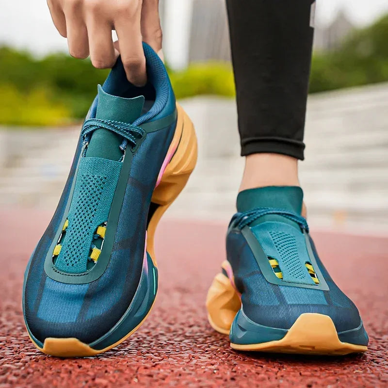 2025 New Running Shoes for Men and Women, Carbon Plate Stable Support, Non-Slip Rebound Breathable Thick-Soled Sports Shoes