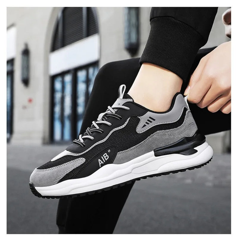 2025 Men's Shoes Autumn Sports Shoes Versatile Casual Shoe Running Anti Slip Height Increasing Dad Trendy Shoe Summer