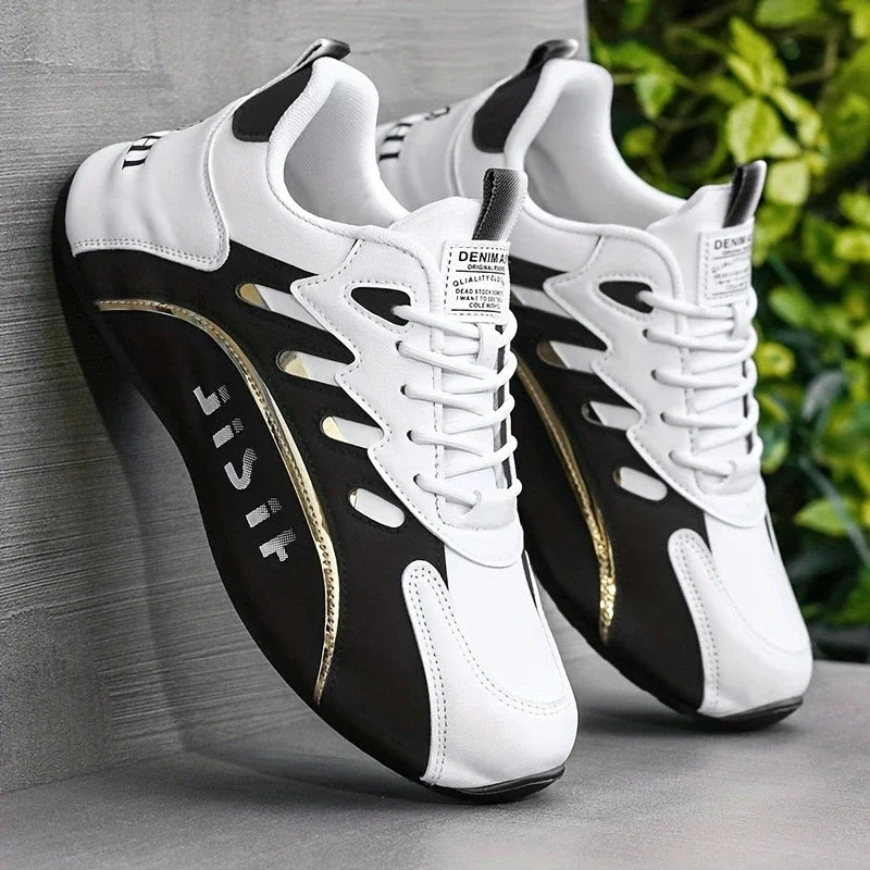 2025 Men Sneaker High Quality Leather Casual Shoes for Men Fashion All-match Sports Shoes Platform Comfortable Men Running Shoes