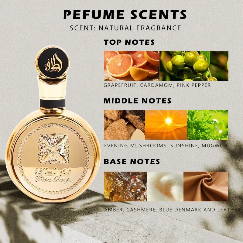 100ml Original Arab Perfumes High Quality For Unisex Spray Arabic Perfume Dating Lasting Fruity Fragrance Eau De Parfum Present