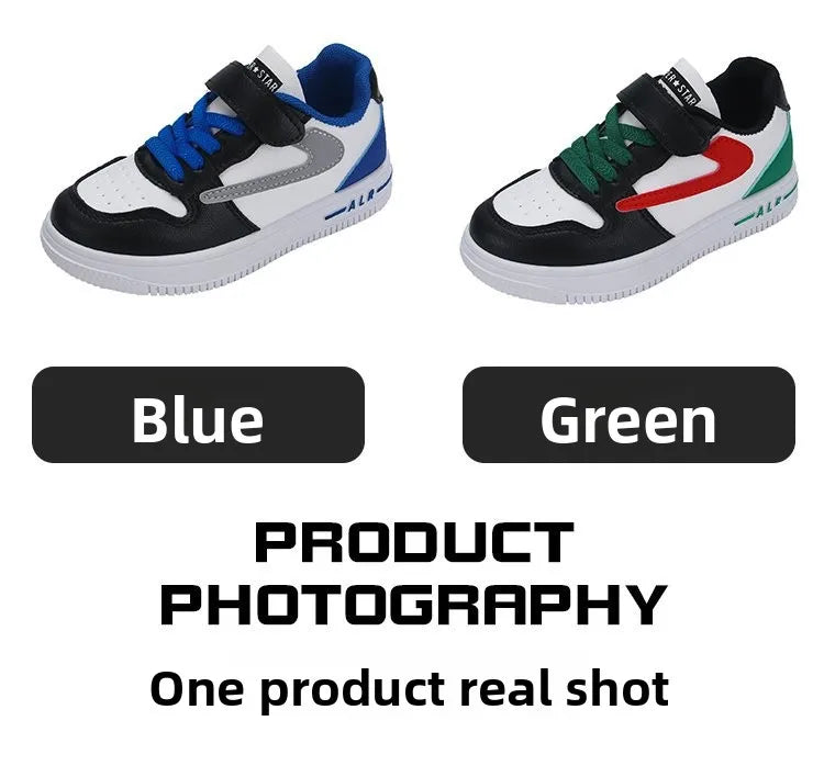 Children's Rotating Button Sports Shoes Breathable Mesh Single Net Shoe Summer New Arrival Middle Large Children Flat Shoes