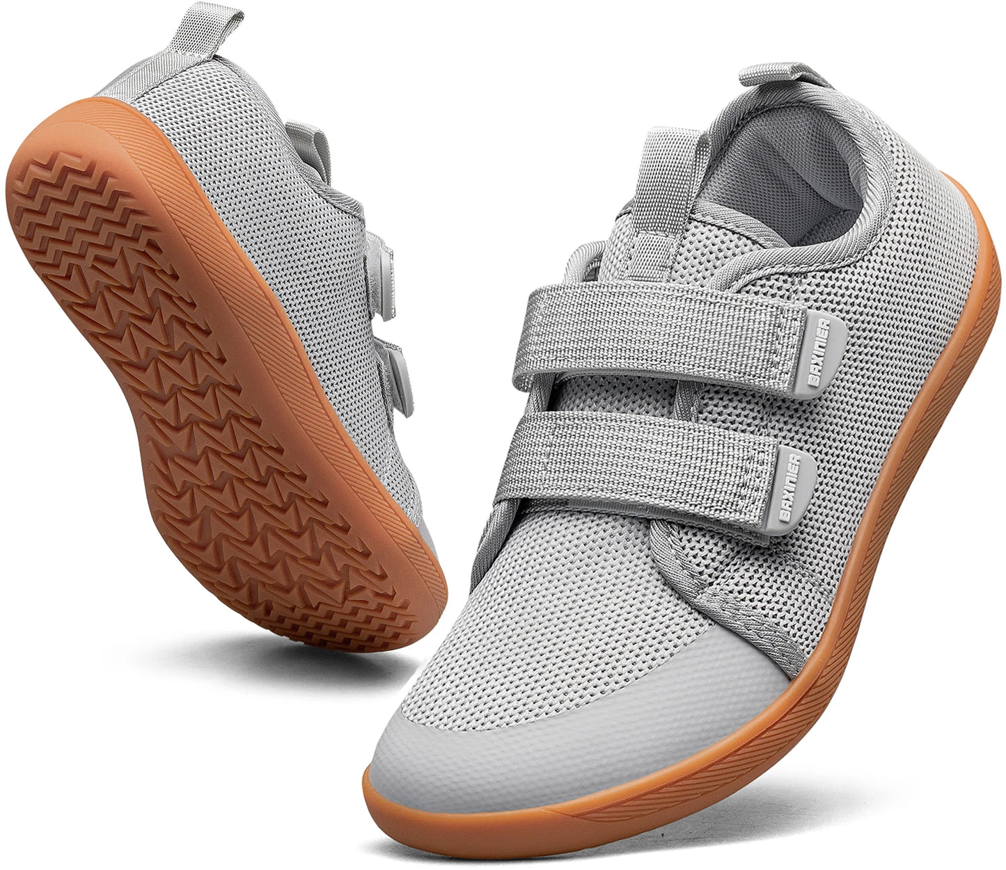 New Kids Barefoot Sneakers Girls Boys Fashionable Children's Shoes Wide Toe Breathable Knitted Mesh Sole Non Slip Walking Cross