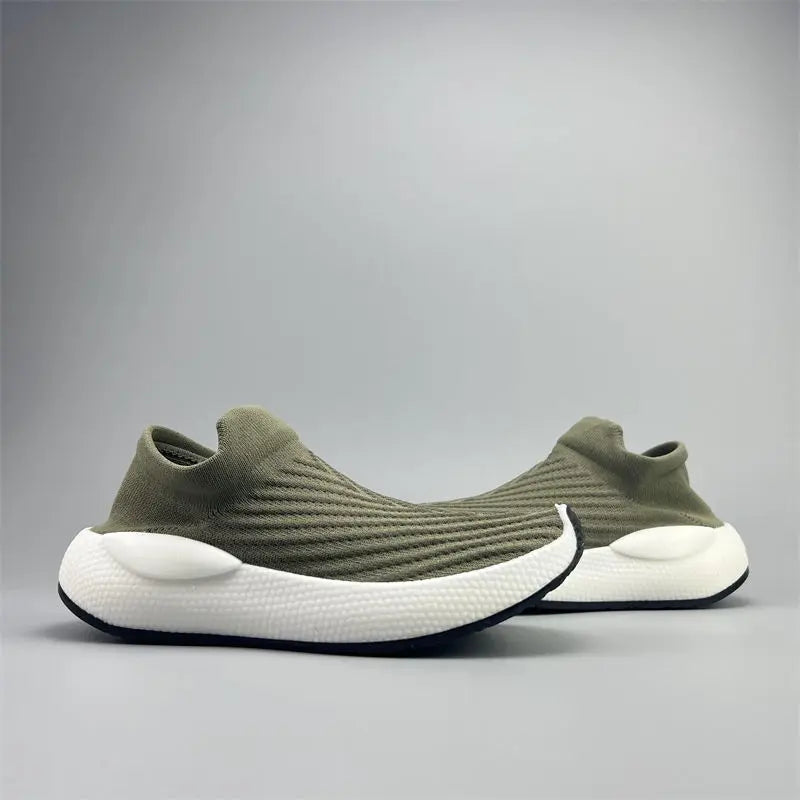 Men's Platform Sneakers - Slip-On Casual Shoes for Gym & Daily Wear