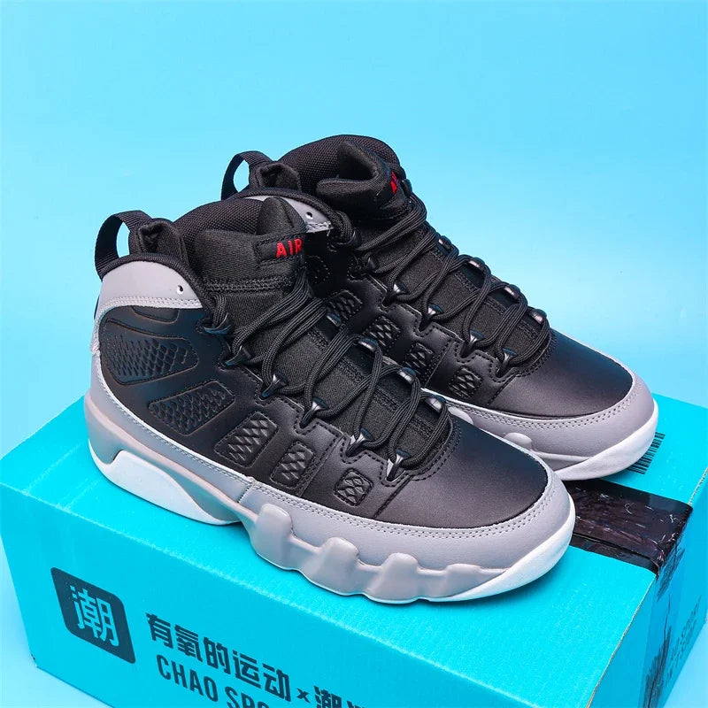 New High-top Basketball Shoes Men Outdoor Sneakers Resistant Air Cushioning Shoes Breathable Sport Shoes Fashion Running Shoes
