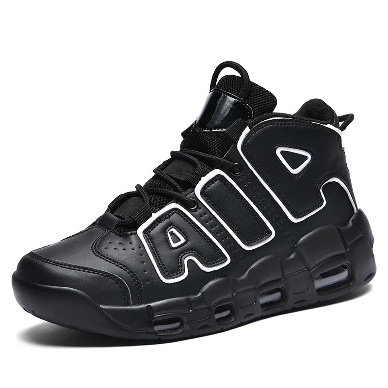 2025 Men's Air Cushion Running Shoes Breathable Knit Upper Shock Absorption Gym Jogging Shoes Basketball Shoes New