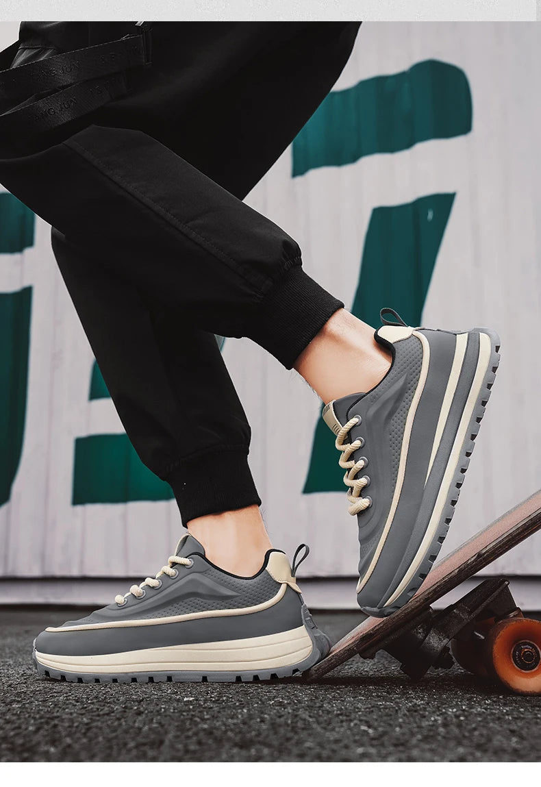 Casual Sneaker Round Toe Men's Sneakers Sports and Leisure Shoes for Men Soft and Comfortable Loafers Wear-resistant Non-Slip