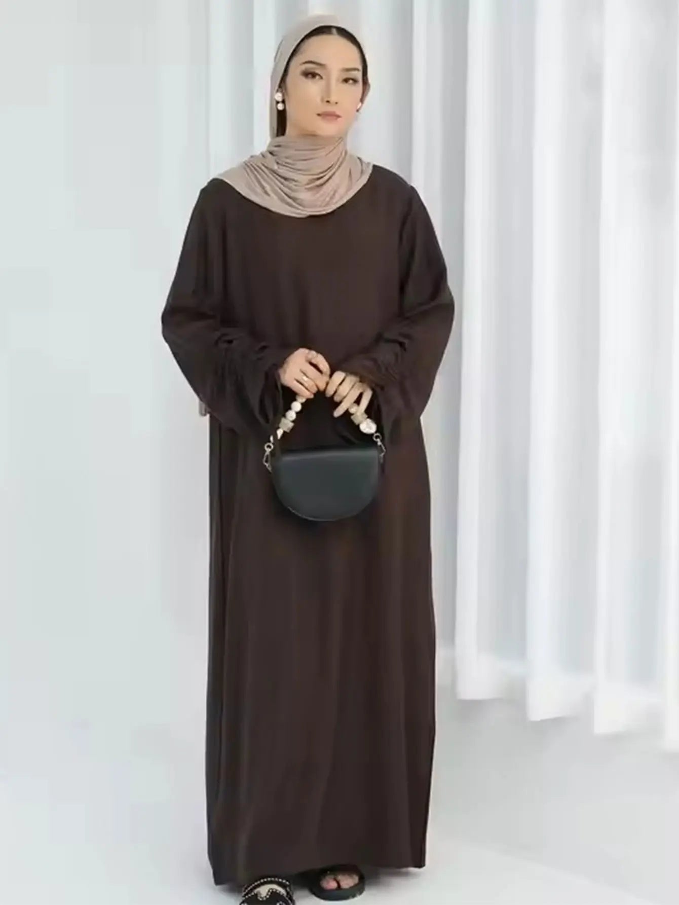 Arab Long Robe Abaya Modest Dress for Women Dress Dubai Saudi Eid Muslim Vestidos Ramadan Morocco Abayas Kaftan Islamic Clothing