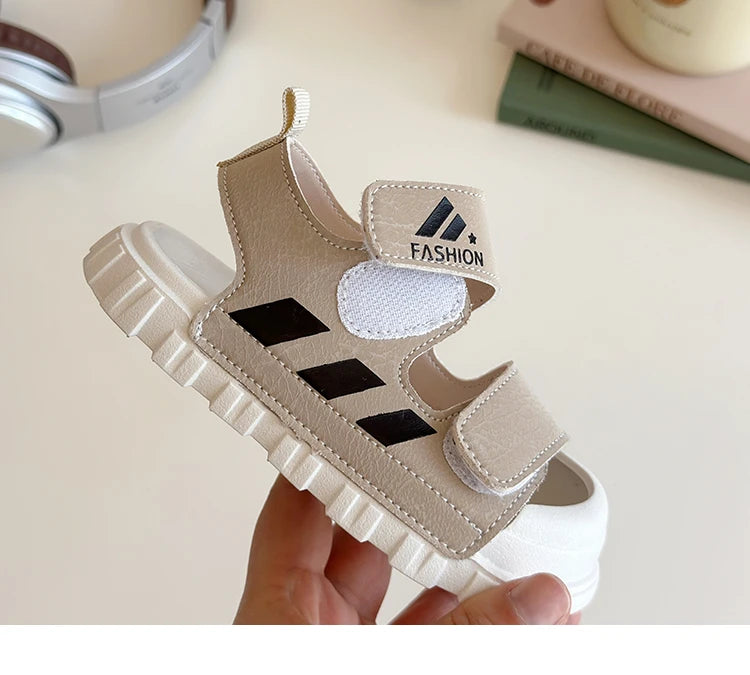 Kids Sandals Children Summer Beach Shoes for Boys Girls Toddlers Little Boy Sandals Fashion 2025 New Toes-covered Anti-kick Soft