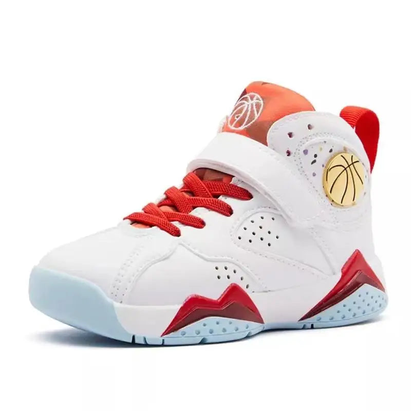 Boys Basketball Shoes - Non-Slip Breathable Athletic Sneakers for Kids
