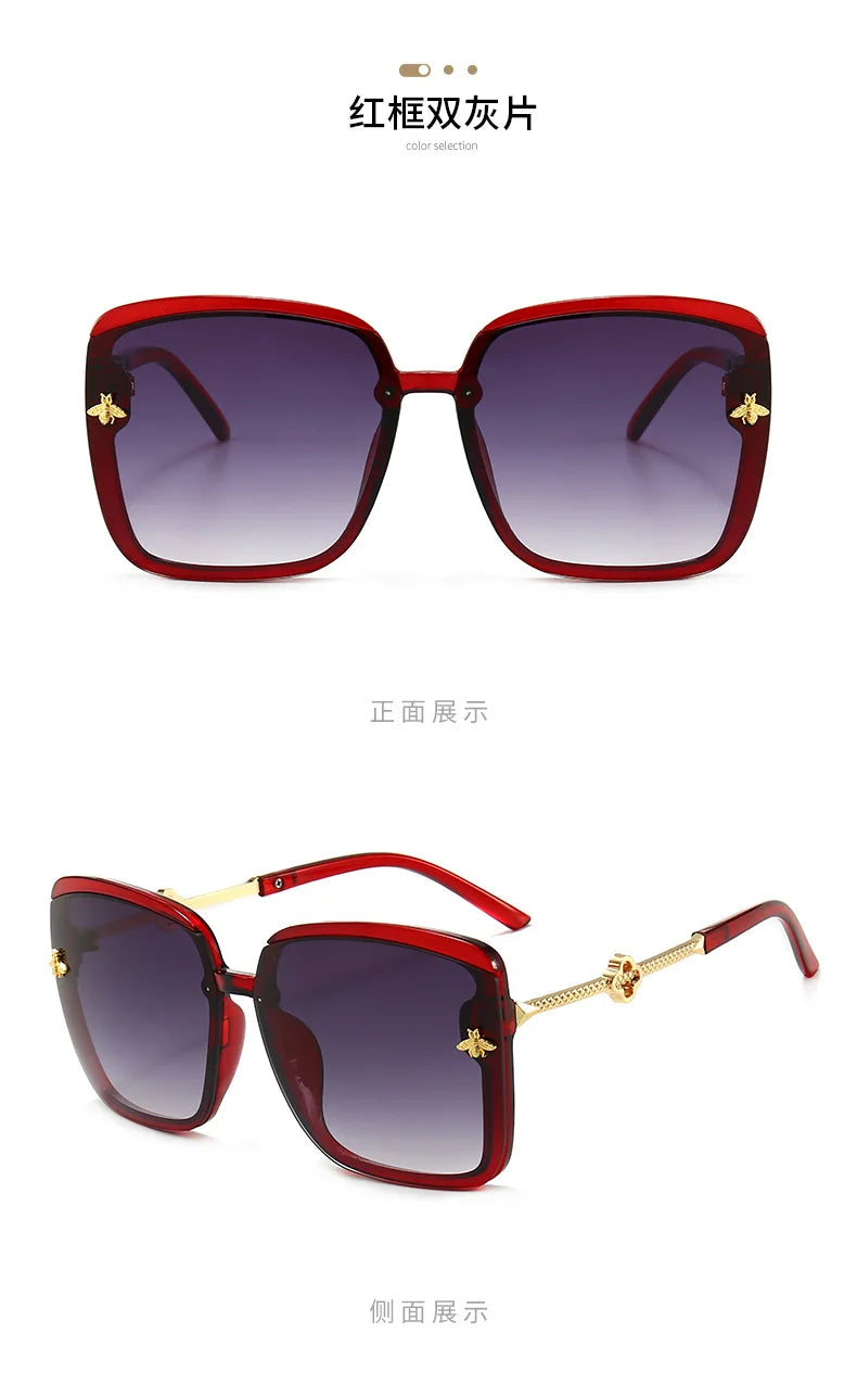 Sunglasses Woman 2023 Luxury Brand Designer Fashion Unisex High Quality Sun Glasses Eyewear Ladies Female Square Goggle UV400