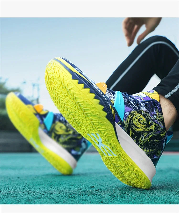 Basketball Shoes Cushion Anti Slip Sports Shoes Fitness Training Shoes Male Basketball Boots Basket Sneakers 2024 Couple Style