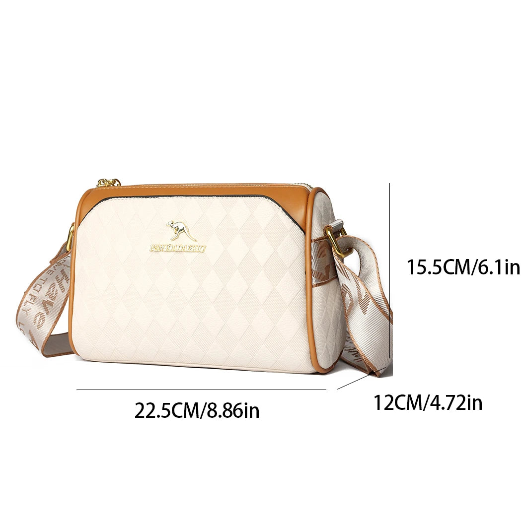 Women High Quality Soft Leather Shoulder Bags Luxury Designer Purses Crossbody Bag Ladies Vintage Messenger Commuting Sac A Main