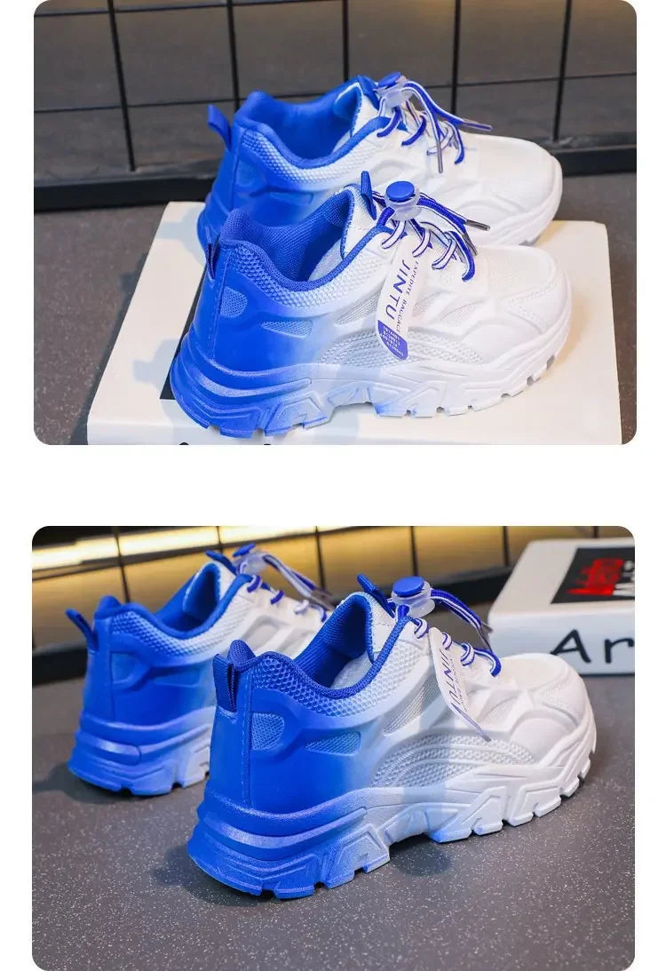 Kids Fashion Shoes For Boys Girls Toddler Boy Girl Soft Sports Shoes Children Running Sneakers Air Mesh Breathable 26-37