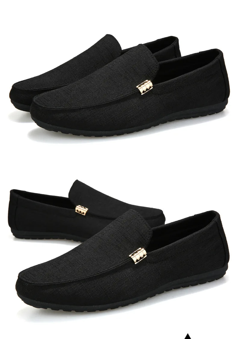 Shoes Men Casual Comfort Men Shoes Denim Male Shoes Adult Footwear 2023 New Men Loafers Canvas Shoes Men Sneakers Driving Shoes