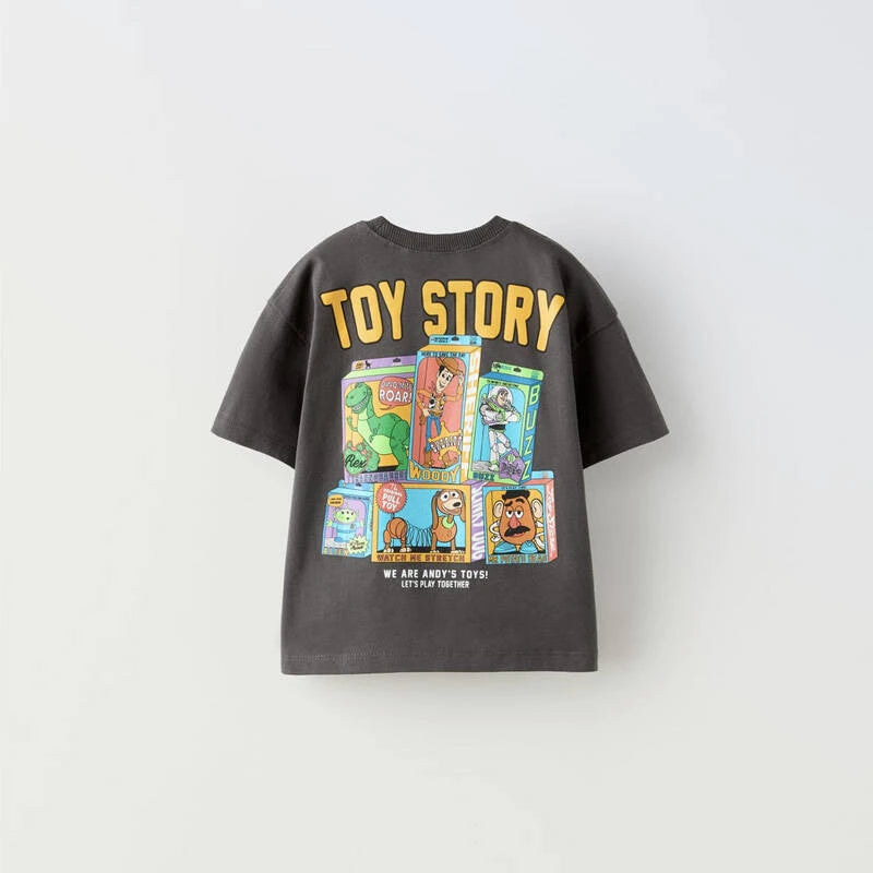 Trendy Brand Children's Clothes Summer T Shirts Cartoon Pattern Fashion Boy's Short Sleeve Crewneck Tees Toddler Costume T-shirt