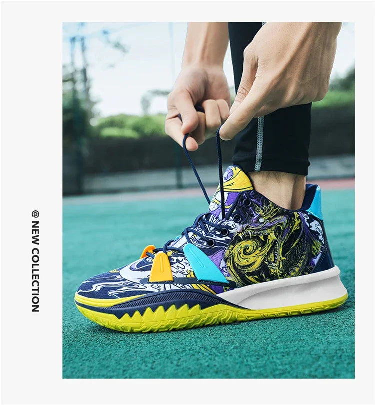 Basketball Shoes Cushion Anti Slip Sports Shoes Fitness Training Shoes Male Basketball Boots Basket Sneakers 2024 Couple Style