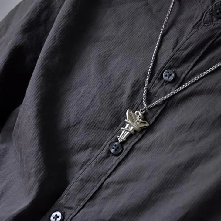 2023 Necklace for Men Basketball Fans Commemorative Necklace Pendant Snake Mamba Cross Jewelry Tide Daily Wearing