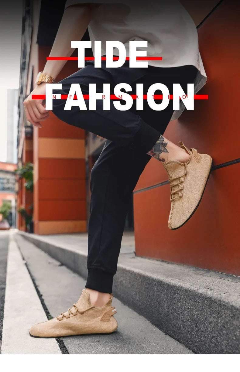 2024 Fashion Simple Designer Mens Shoes Casual Soft Sole Lace Up Breathable Light Comfortable Outdoor Walking Shoes Men Loafers