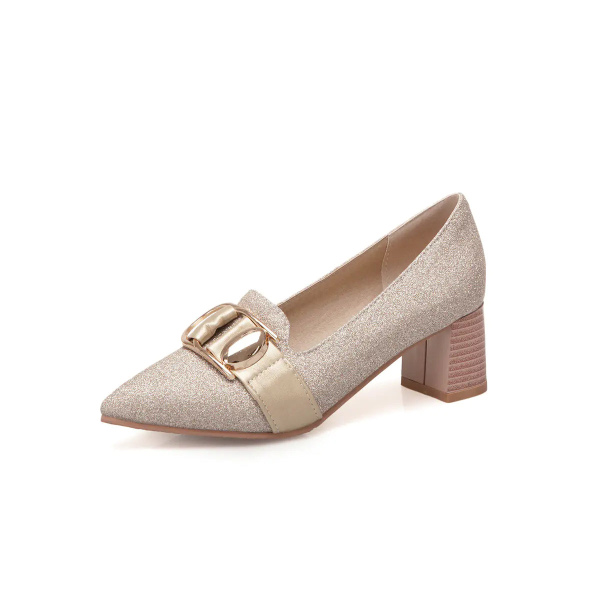 Metallic Sequined High Heels Shoes