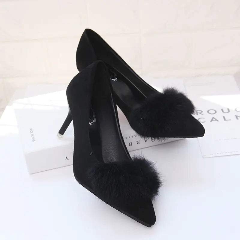 Autumn Women's Fashionable Pointed High Heels