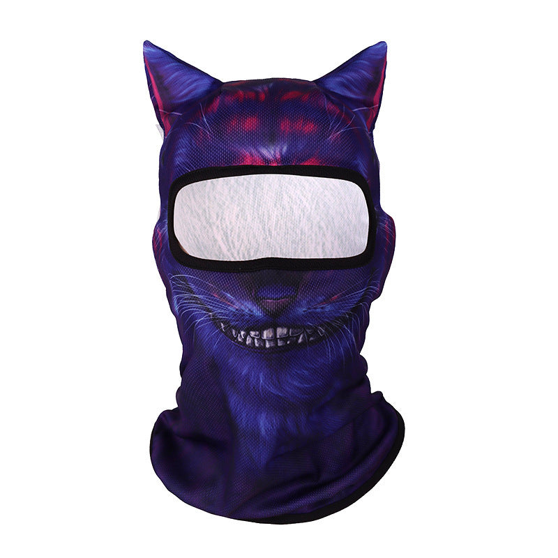 Summer Sun Protection Outdoor Mask 3D Animal Pattern