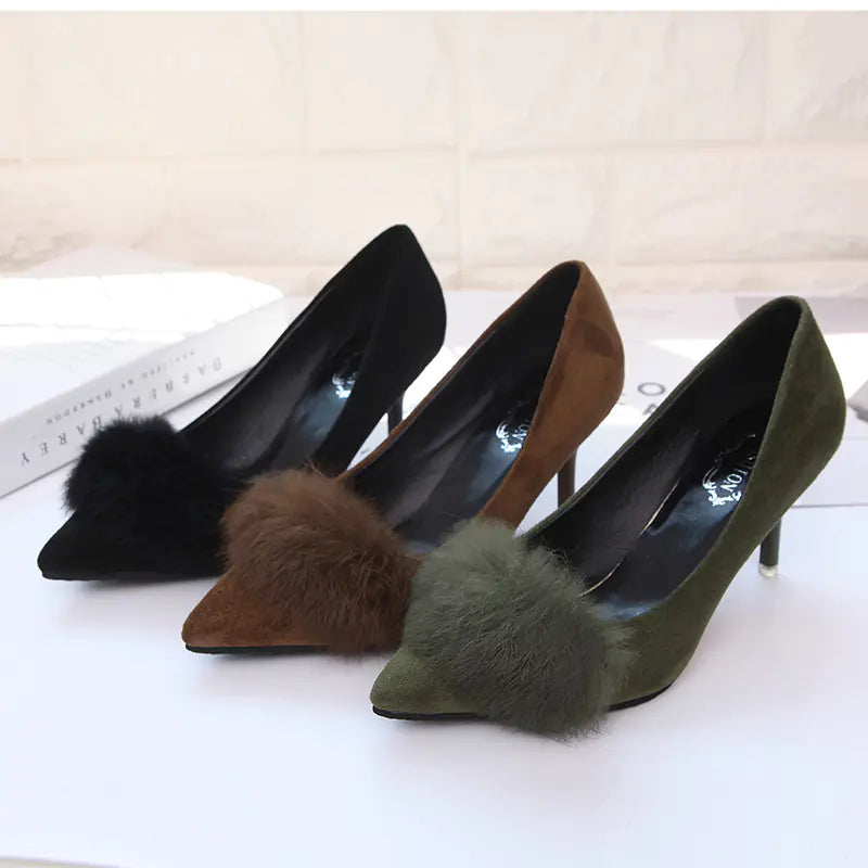 Autumn Women's Fashionable Pointed High Heels