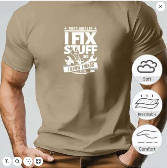 New Men's Short-sleeved T-shirt 3D Printing